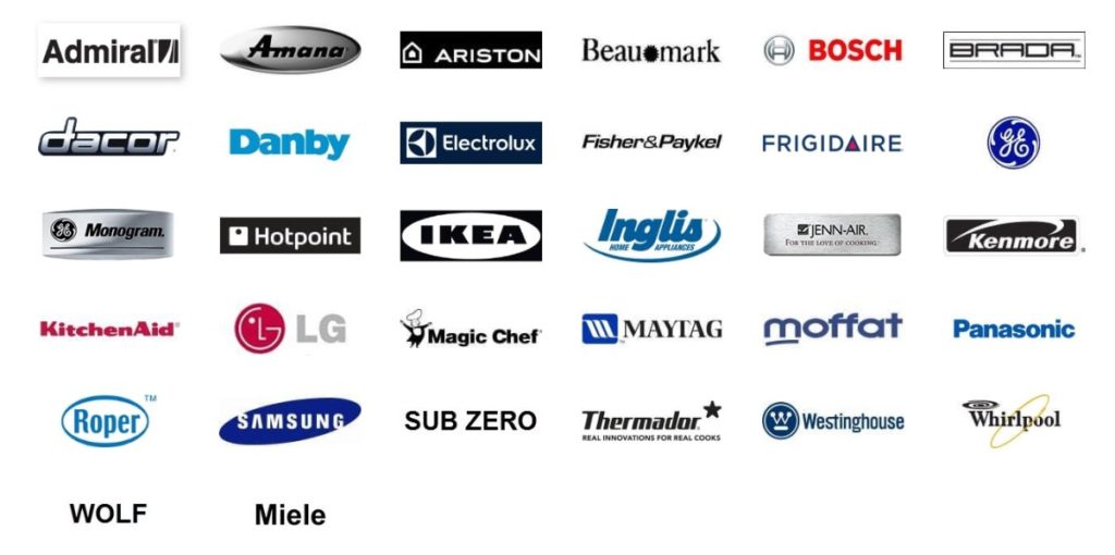 Appliance Brands We Repair in Wylie